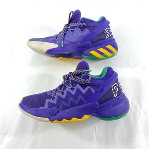 Adidas DON Issue 2 Throwback Utah Jazz Purple Yellow# FV8959 Men’s 7 Sneakers